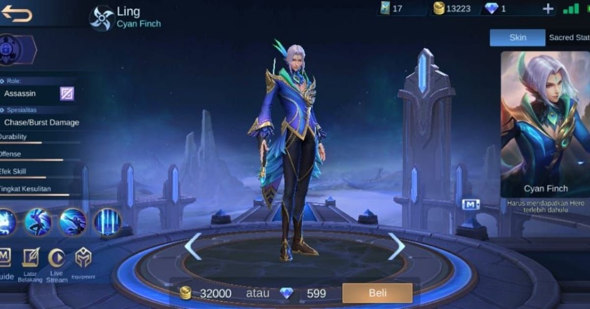 04. mobile legends, hero assassin, ling