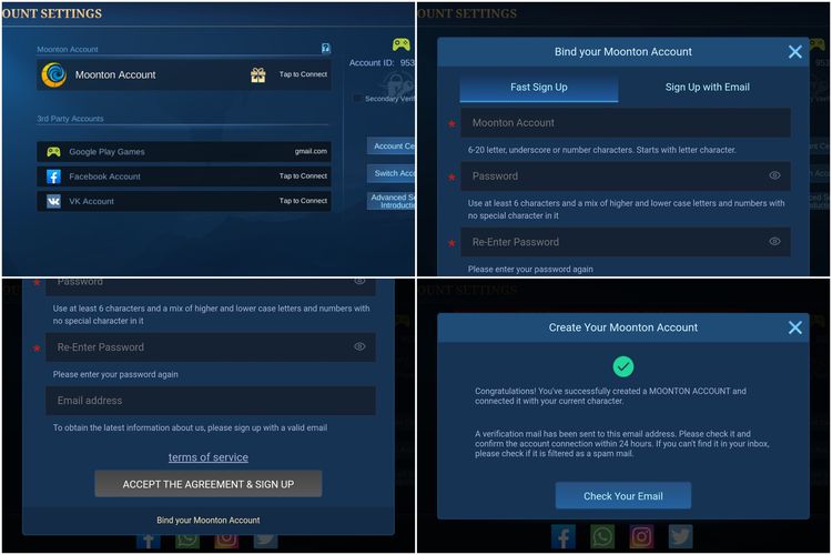 Mobile legends, akun mobile legends