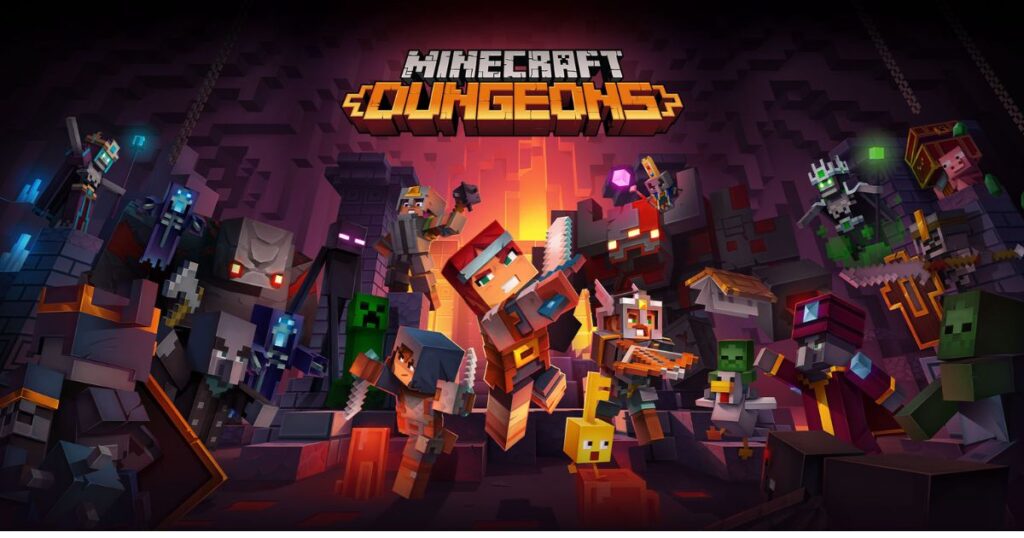 minecraft dungeons end