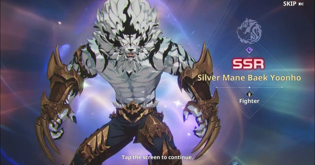 Silver Mane Baek Yoonho solo leveling arise