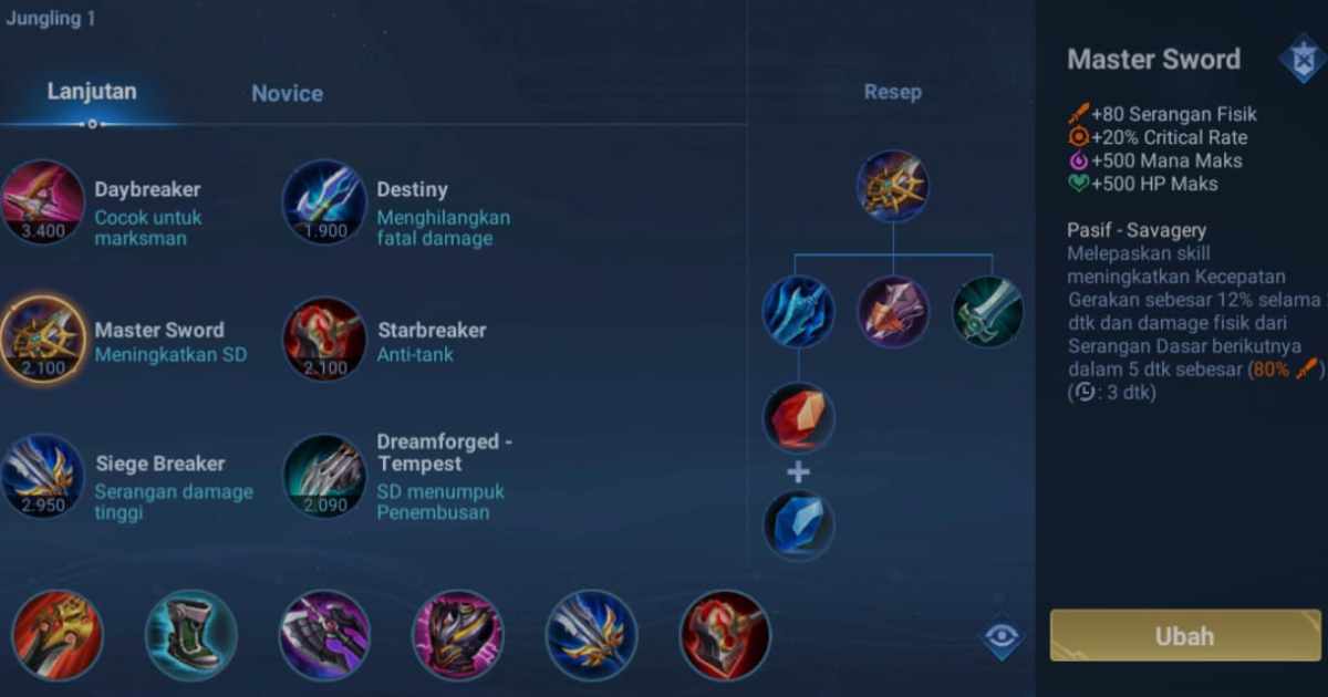 build jing Honor of Kings