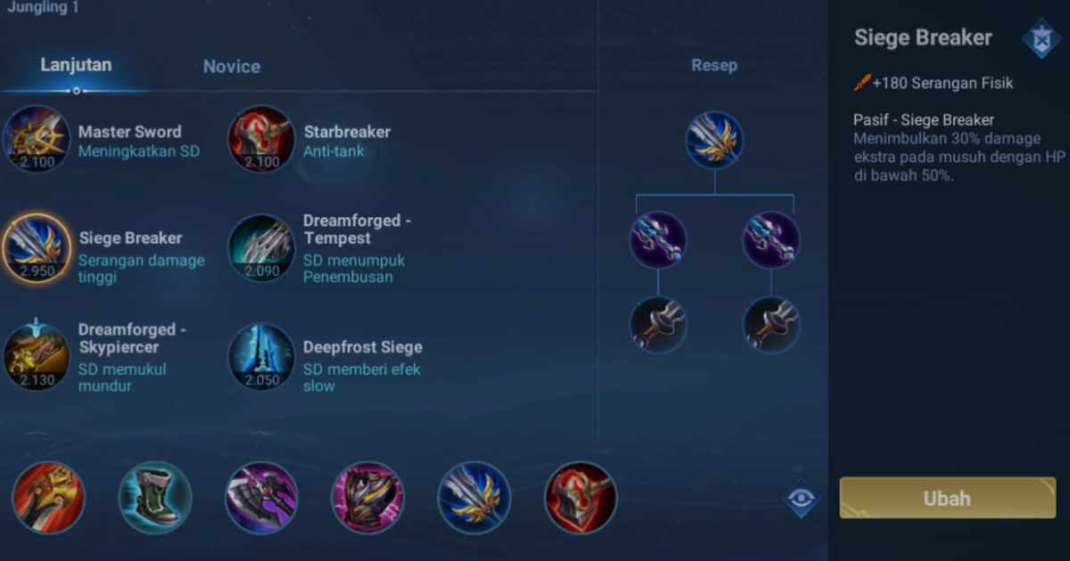 build jing Honor of Kings