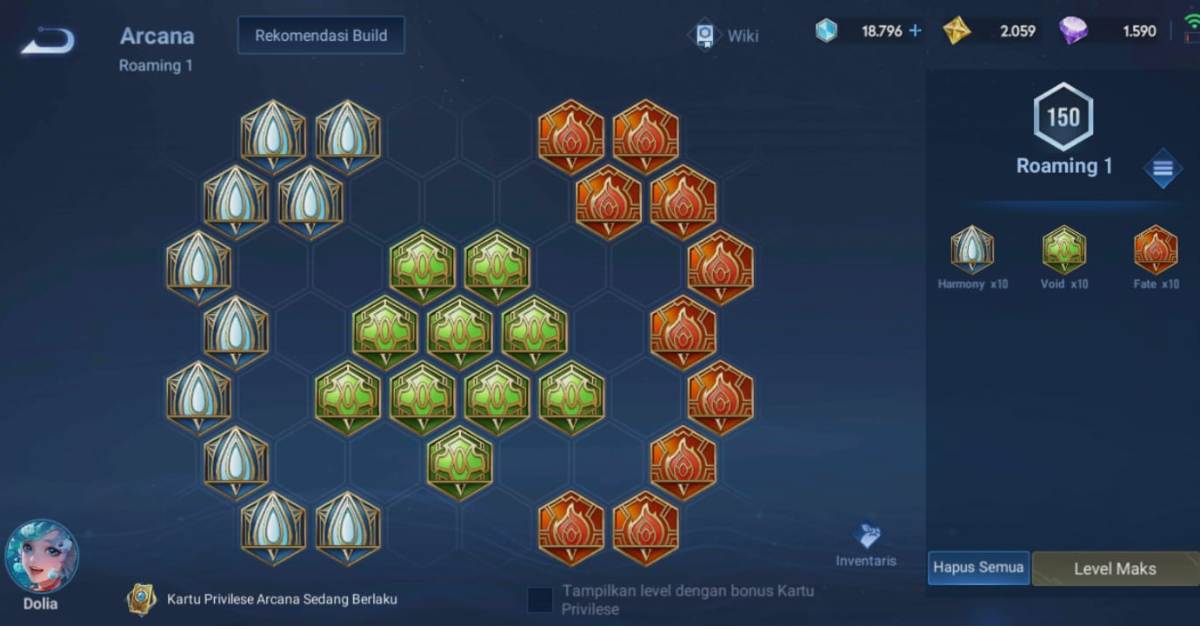 build doria honor of kings